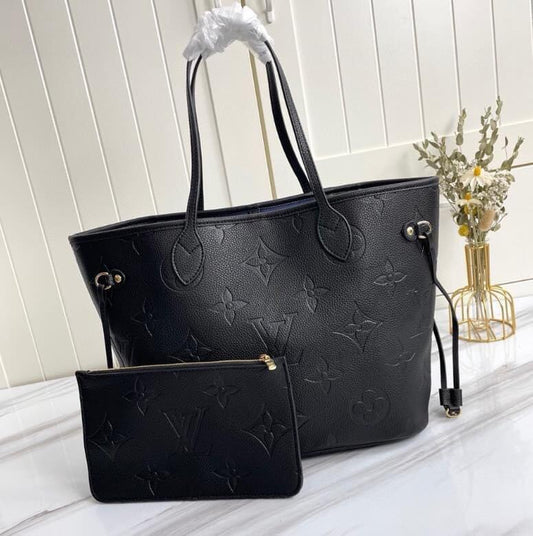Black Fashion Tote Bag #LV