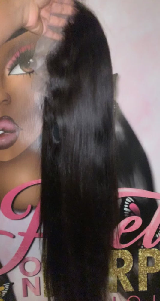 13x4 Transparent Straight Wig